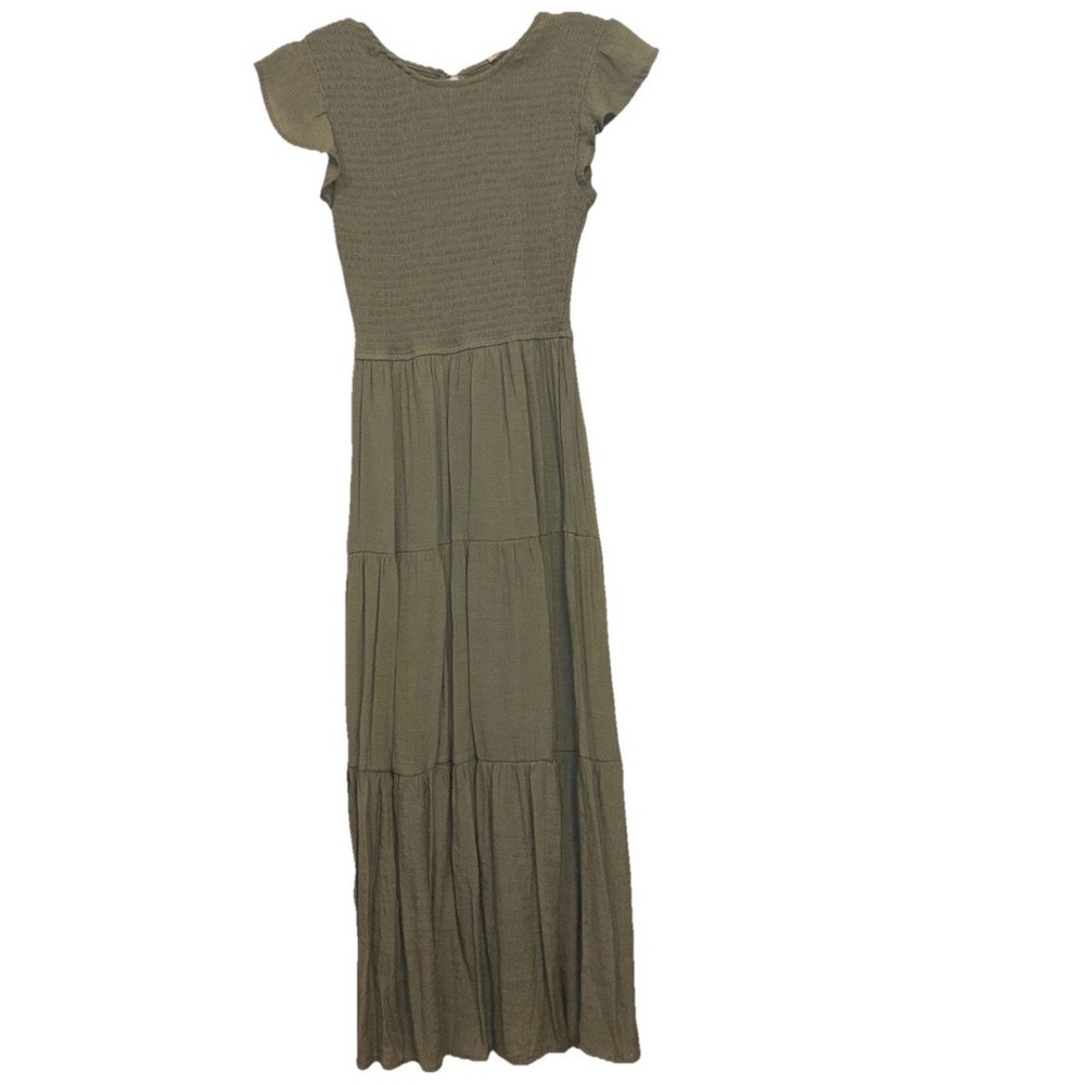 Blu Pepper Light Green Maxi Dress
